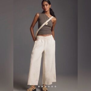 Anthropologie The Somerset  Pull On Linen Pants Size L